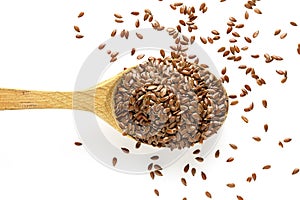 Ladle and flaxseed