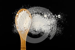 Ladle with flour