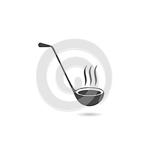 Ladle icon with shadow