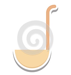Ladle Isolated Vector Icon editable