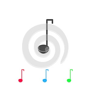 Ladle spoon icon flat