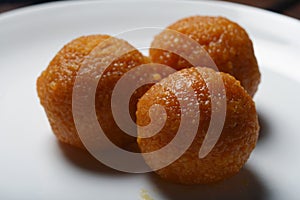 Ladoo - laddu is a sweet dish from India