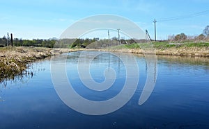 Ladozhka river (Elena river) at the Staraya Ladoga