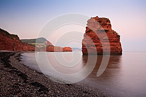 Ladram Bay in Devon, UK.