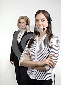 Lady Call Center Agents