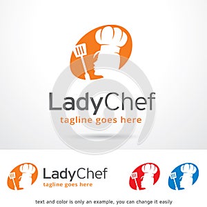 Lady Chef Logo Template Design Vector