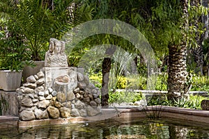 Lady of Elche in Elche\'s Huerto Del Cura botanical garden_3 photo