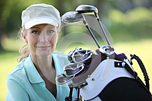 Lady golfer