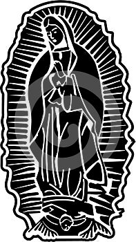 Lady of Guadalupe Vector Art