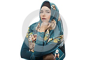 Lady in Hijab Looking Confident