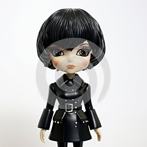 Lady Iii Black Mini: A Dolly Kei Inspired Vinyl Toy With Neo-plasticist Aesthetics