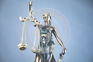 Lady justic on table