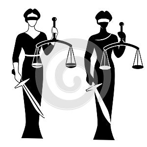 Lady justice black