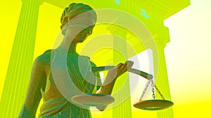 Lady Justice in court photo