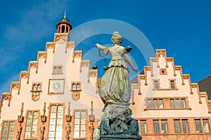 Lady Justice in Frankfurt, Germany