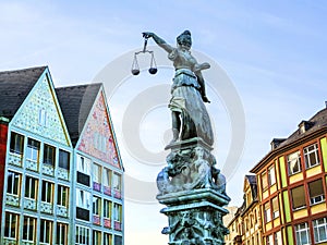 Lady Justice in Frankfurt at the Roemer place photo