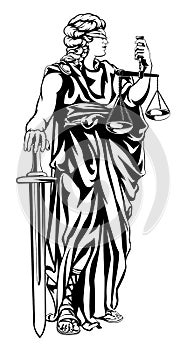 Lady Justice Illustration photo