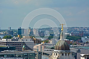 Lady Justice Overlooking London from Top of the Old Bailey