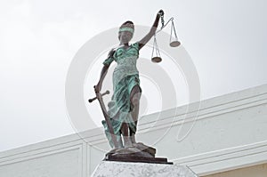 Lady Justice at Palace of Justice in Chetumal