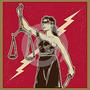 Lady Justice Propaganda