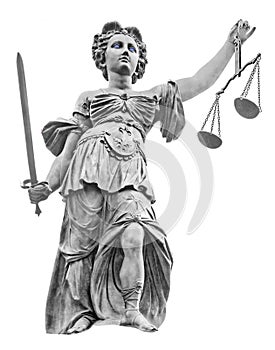 Lady Justice with Scales and Sword