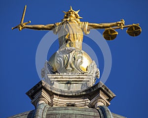 Lady Justice Statue at the Old Bailey