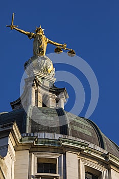 Lady Justice Statue at the Old Bailey