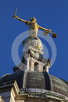 Lady Justice Statue at the Old Bailey