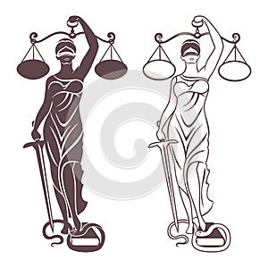 Lady justice Themis