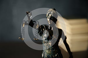 Lady justice, Themis, the statue of justice in heaven. lawyer court lawyer judge courtroom photo