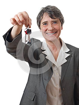 Lady with keys