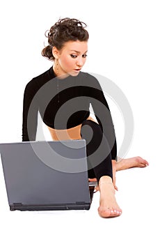 Lady with a laptop