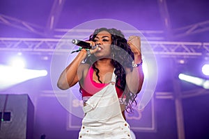 Lady Leshurr rapper, singer and producer performs in concert at Sonar Festival