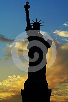 Lady Liberty silhouette