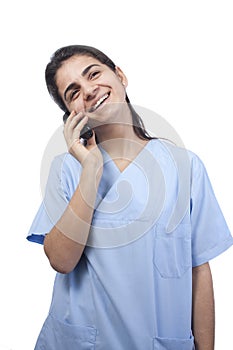 Lady with phone