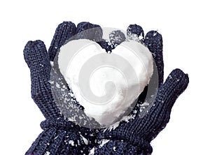Lady's glove and snow heart