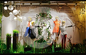Ladys spring fashion shop window