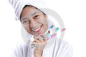 Lady With Toothbrush