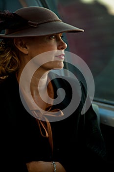 Lady at the Troop Train