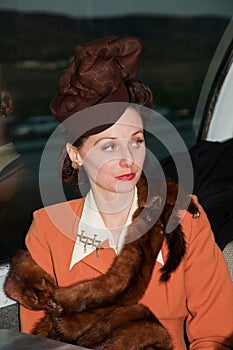 Lady at the Troop Train