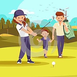 Family Vacation, Leisure Passtime at Golf Club