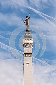 Lady Victory Statue at Monument Circle