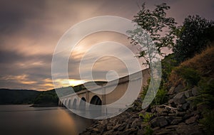 Ladybower Bridge at sunset