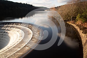 Ladybower reservoir bellmouth overflow plug hole and draw off tower