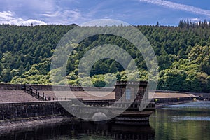 Ladybower Reservoir Dam in England