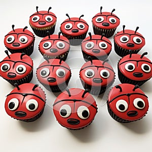 Ladybug Birthday Cupcakes With Zbrush-inspired Design