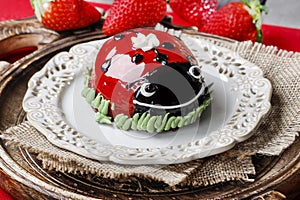 Ladybug cake