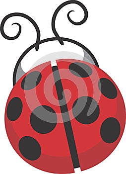 Ladybug clipart vector design