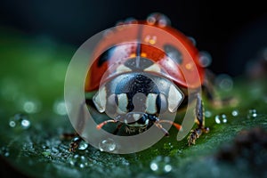 Ladybug, macro photography, close up shallow focus. Generative AI