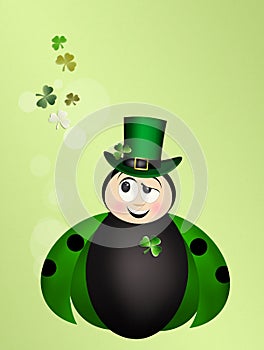 Ladybug for St.Patrick`s Day